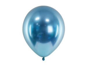 Balon Chrom 30cm, niebieski Z HELEM