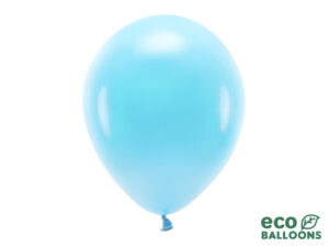 Balon Eco 30cm , jasny niebieski Z HELEM