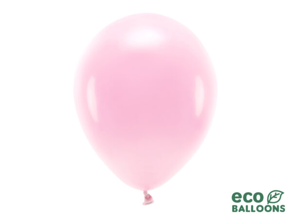Balon Eco 30cm , jasny różowy Z HELEM