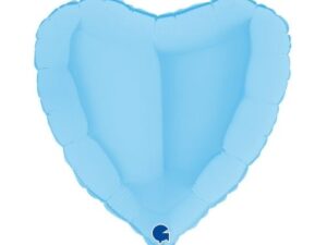 Balon serce Z HELEM (45 cm), srebrny