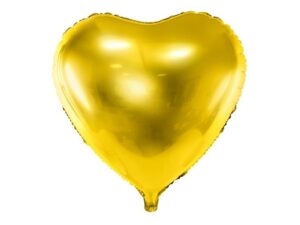 Balon serce Z HELEM (45 cm), różowe złoto