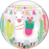 Balon Bubble  "Lama Birthday Party" Z HELEM - obrazek 2