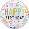 Balon "Bubble Happy Birthday" Z HELEM