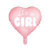 Balon foliowy serce It's a girl Z HELEM, 18"