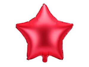 Balon foliowy Gwiazdka Z HELEM, 48cm, czerwony
