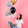 Balon 30 cm, "Zebra", Z HELEM - obrazek 2