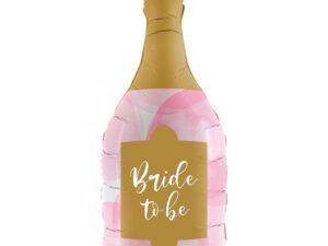 Balon foliowy Butelka szampana Bride to be - 91 cm - 1 szt.