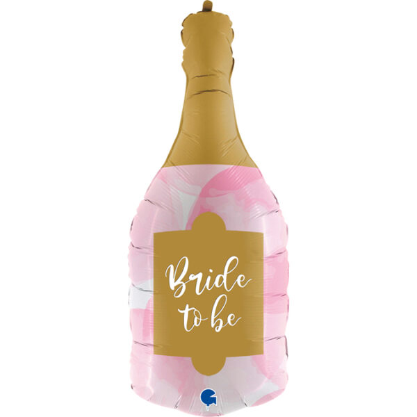 Balon foliowy Butelka szampana Bride to be - 91 cm - 1 szt.