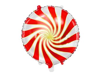 Balon foliowy Cukierek, 35cm Z HELEM, czerwony