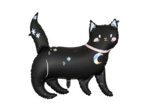 Balon foliowy Kotek czarny  -Z HELEM
