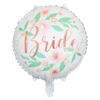 Balon foliowy "Bride "  kwiaty Z HELEM , 40 cm