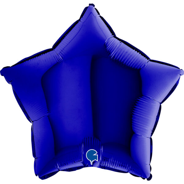 Balon gwiazdka, kolor niebieski Kapri z HELEM, 46 cm