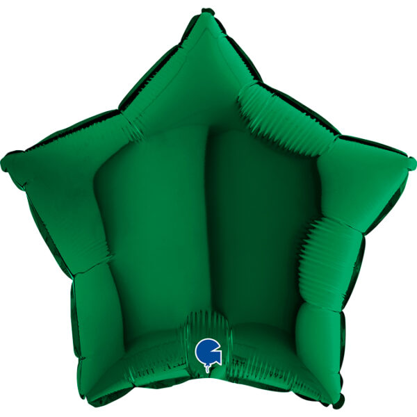 Balon gwiazdka ciemno zielona, 46 cm Z HELEM